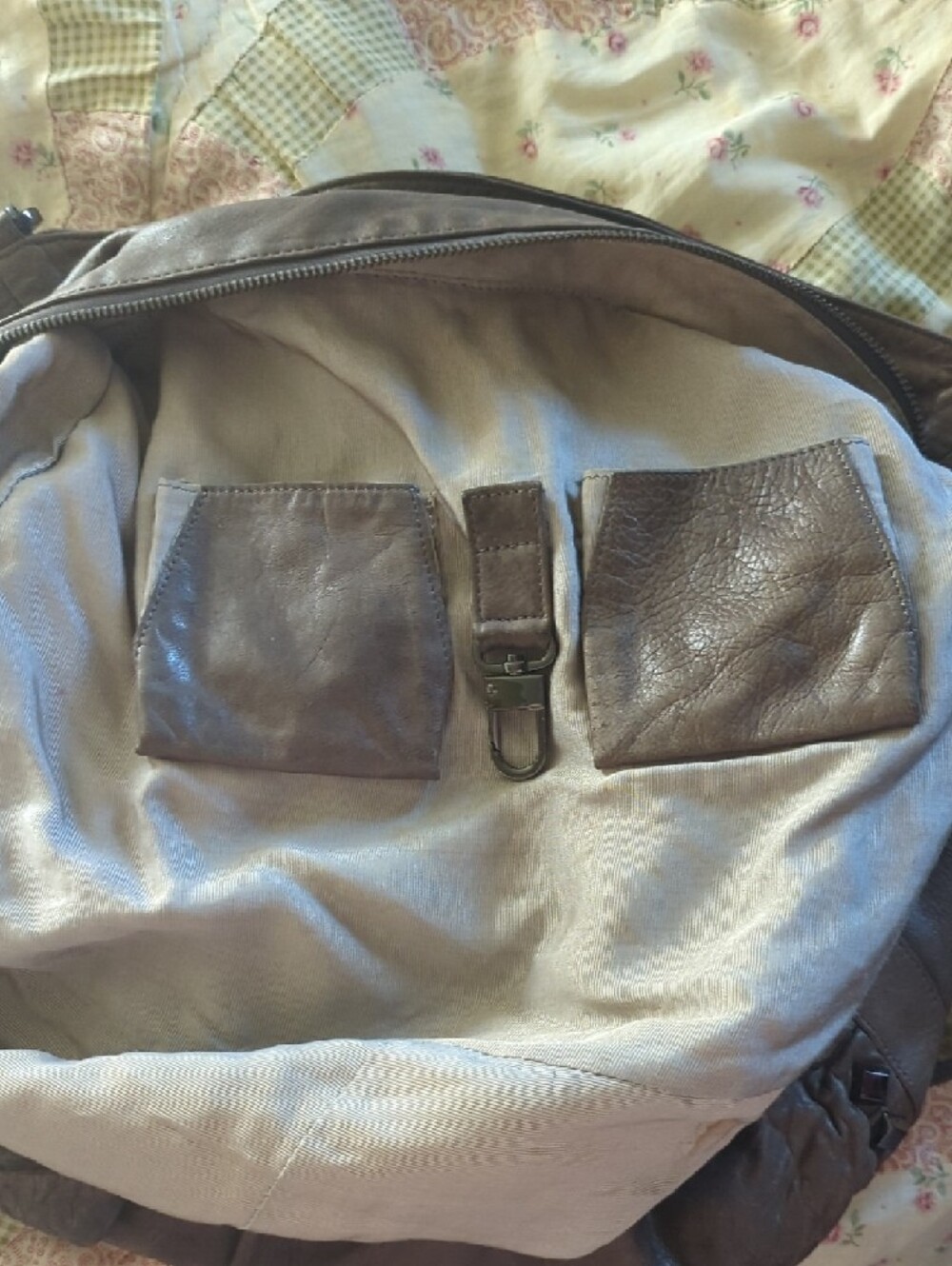 Treesje Leather Brown Studded Hobo Bag - Picture 11 of 14